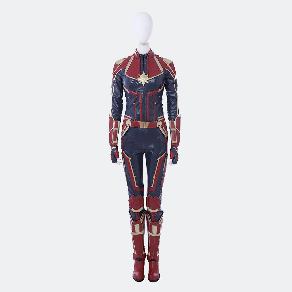 Captain Marvel Carol Danvers cosplay costume Halloween outfit – Happicos